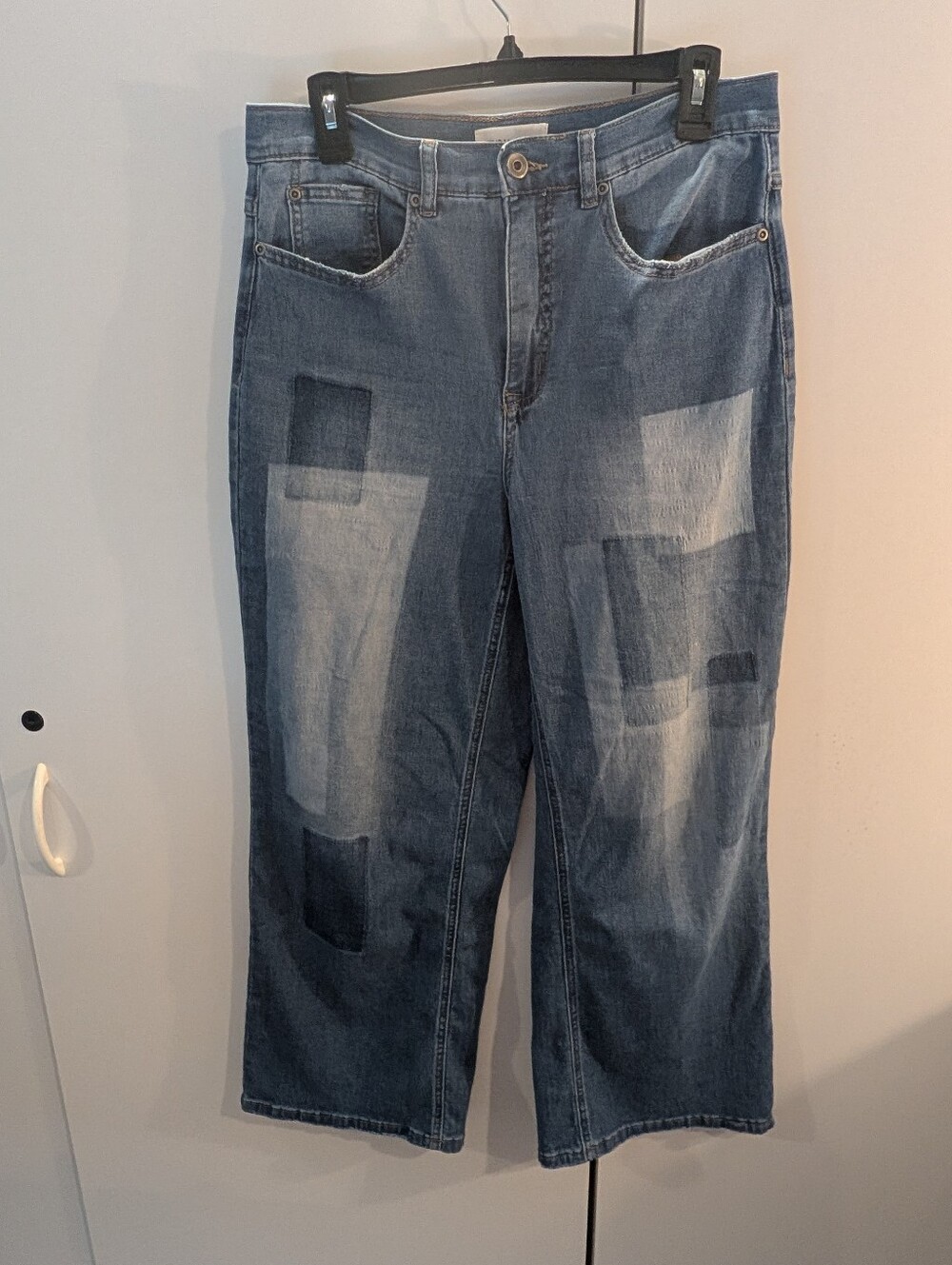 Tribal Jeans Woman's Size 8 Blue Patchwork Jeans